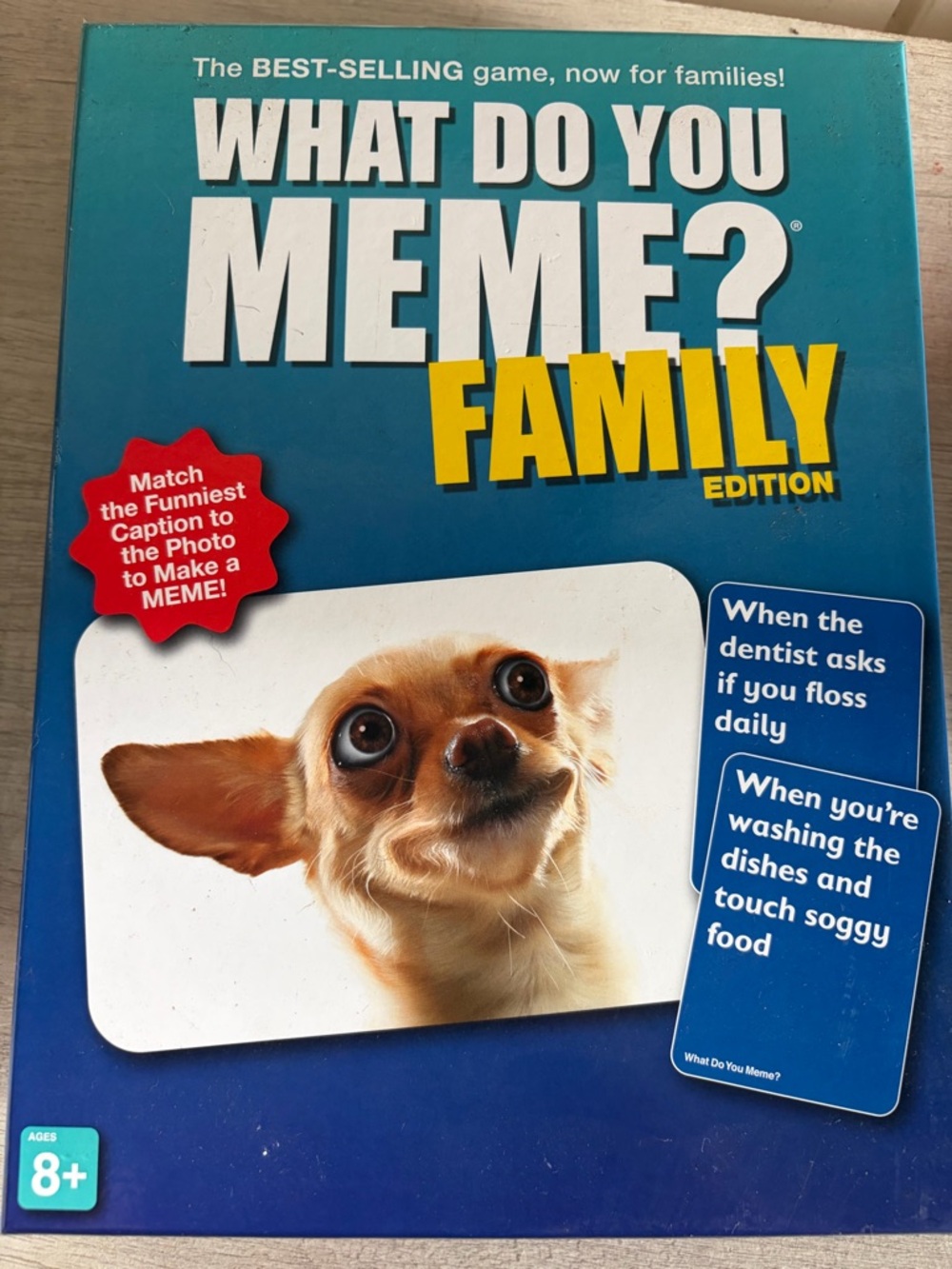 What Do You Meme? Family Edition Party Game - Blue Box
